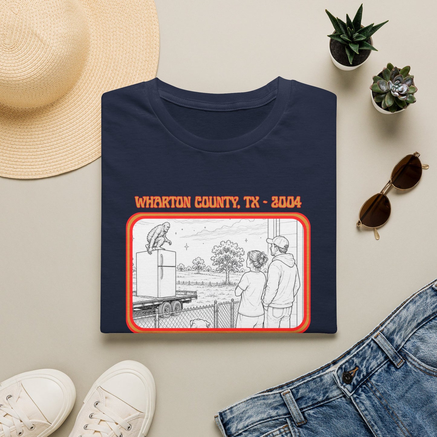 The Fridge Jumper Tee | Wharton County Bigfoot Sighting Shirt