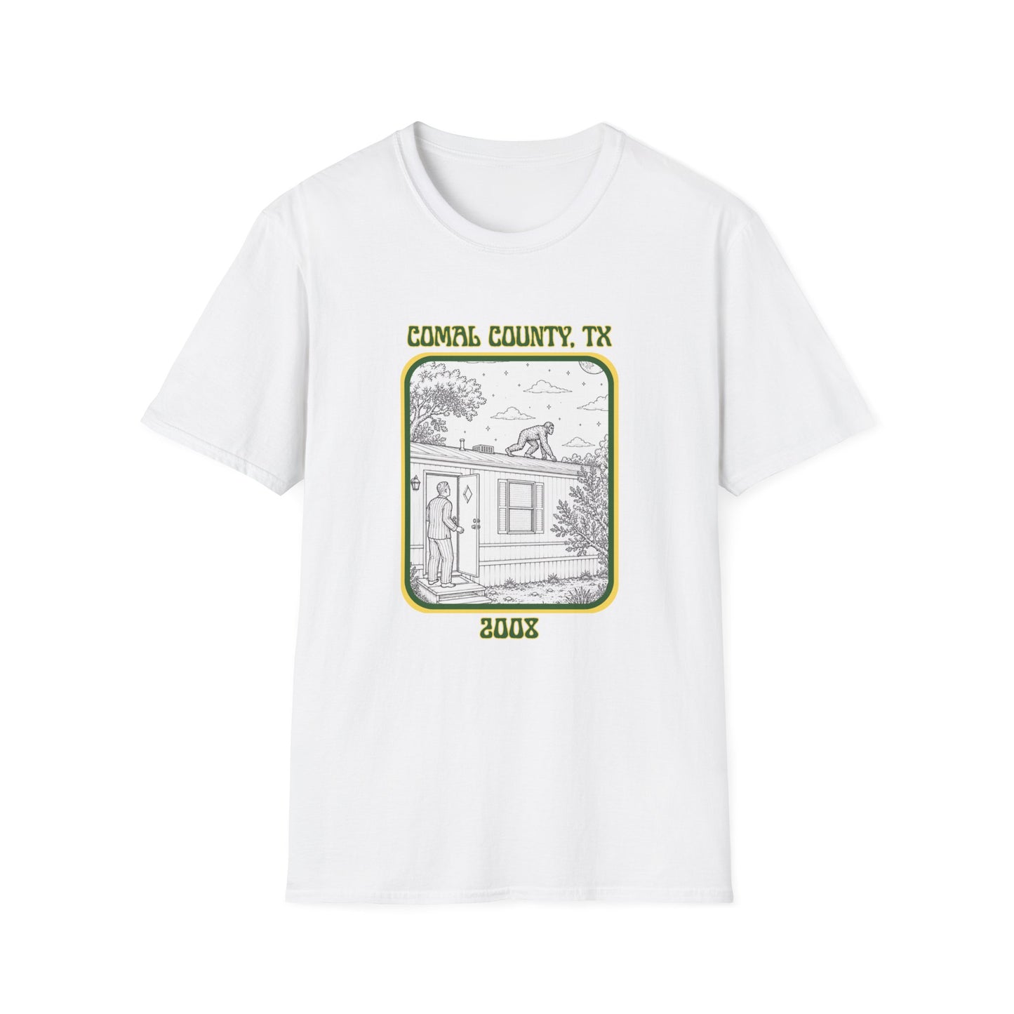 Footsteps on the Roof Tee | New Braunfels Bigfoot Sighting Shirt