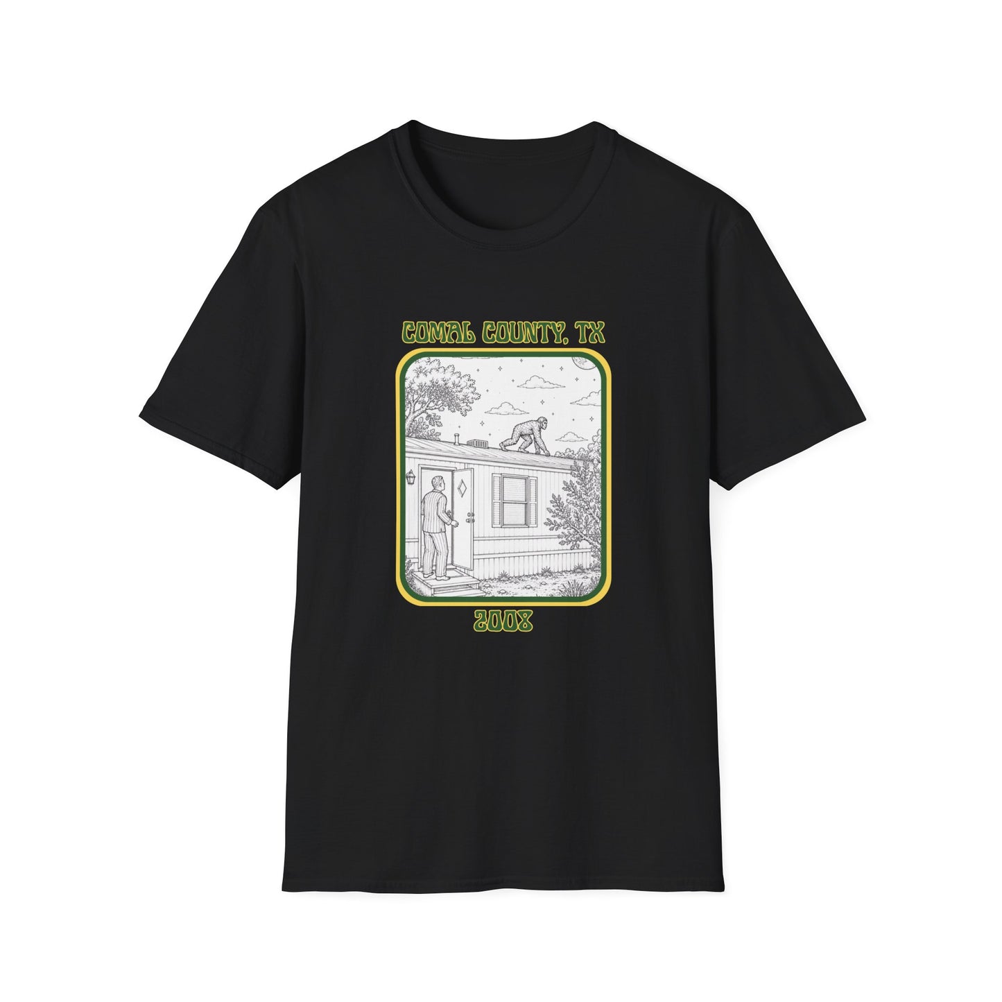 Footsteps on the Roof Tee | New Braunfels Bigfoot Sighting Shirt