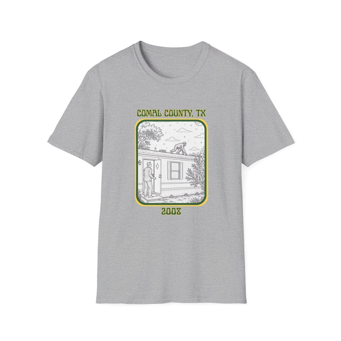 Footsteps on the Roof Tee | New Braunfels Bigfoot Sighting Shirt