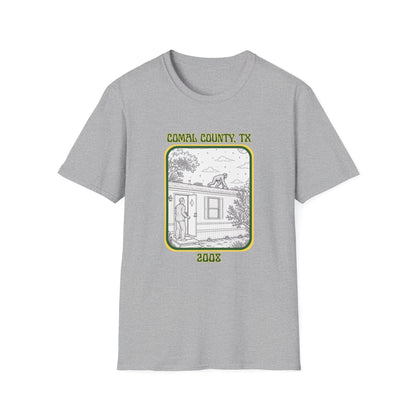 Footsteps on the Roof Tee | New Braunfels Bigfoot Sighting Shirt