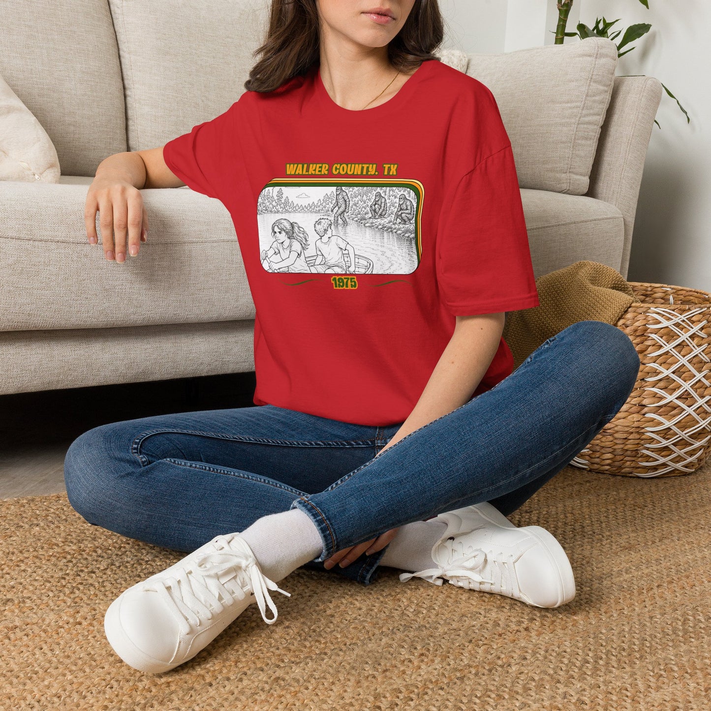 Eyes wide with fear Tee | Huntsville State Park Bigfoot Shirt
