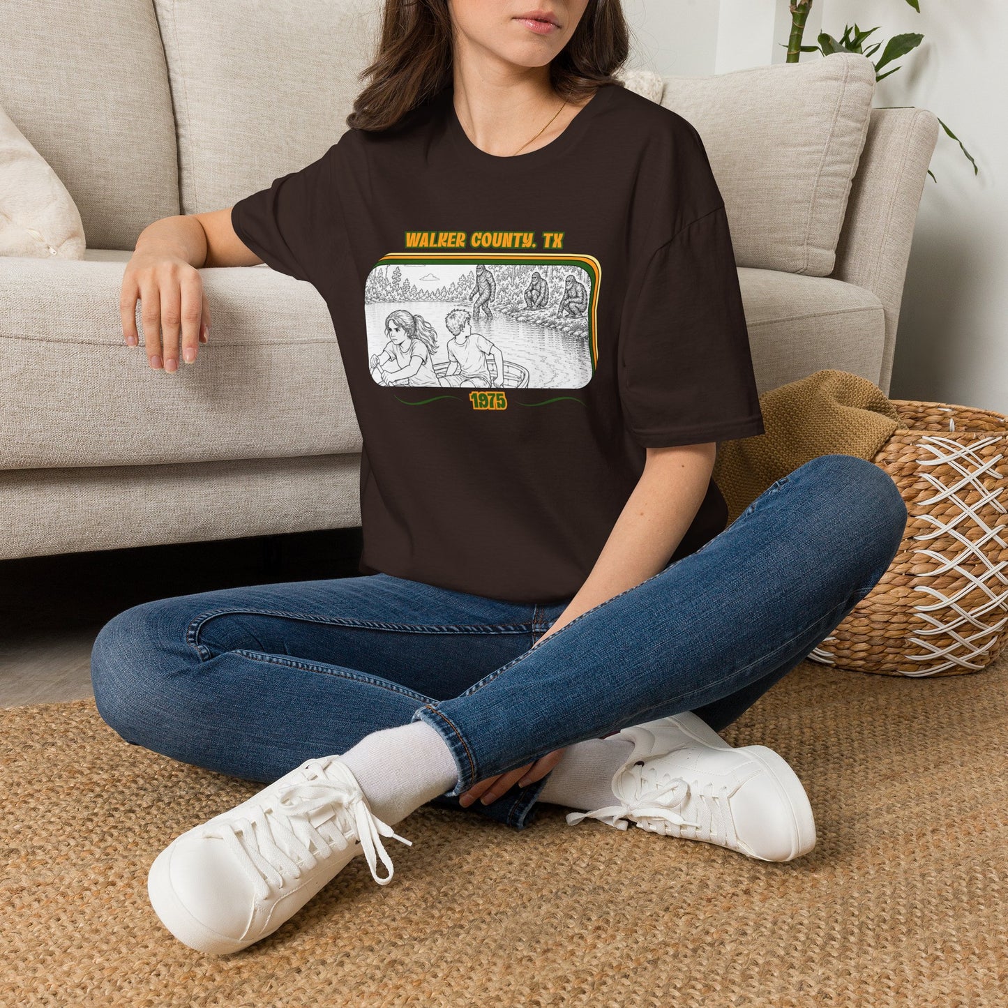 Eyes wide with fear Tee | Huntsville State Park Bigfoot Shirt