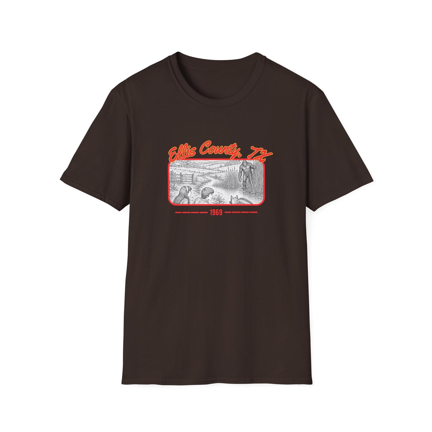 Ellis County, Texas Bigfoot T-Shirt | 1969 Sasquatch Sighting Tee