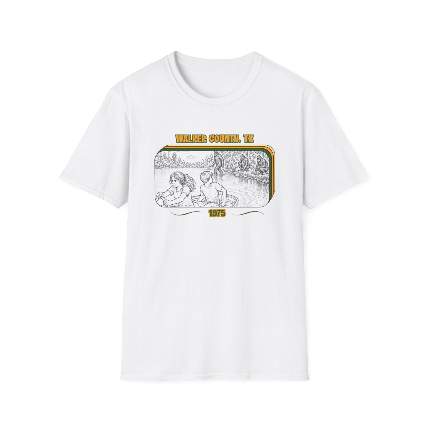 Eyes wide with fear Tee | Huntsville State Park Bigfoot Shirt