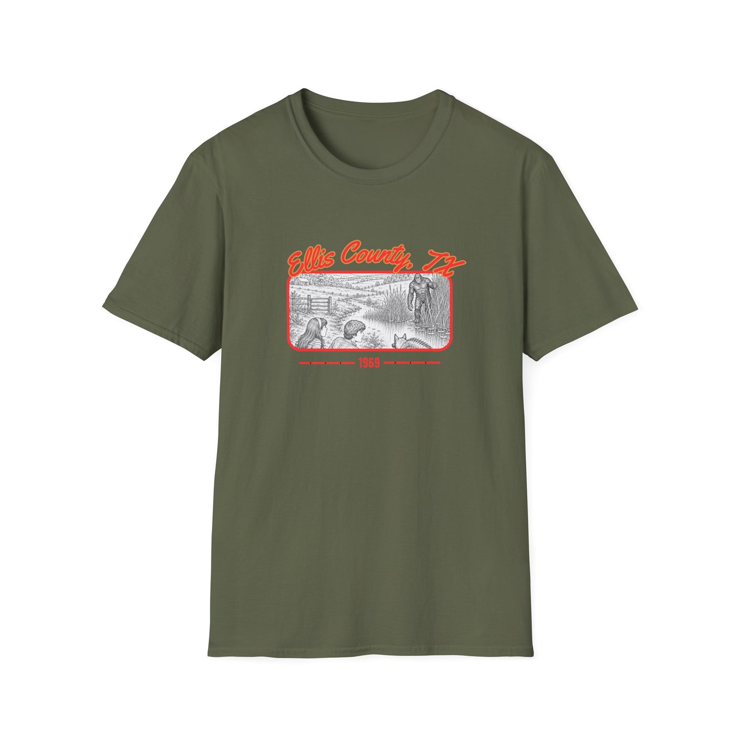 Ellis County, Texas Bigfoot T-Shirt | 1969 Sasquatch Sighting Tee