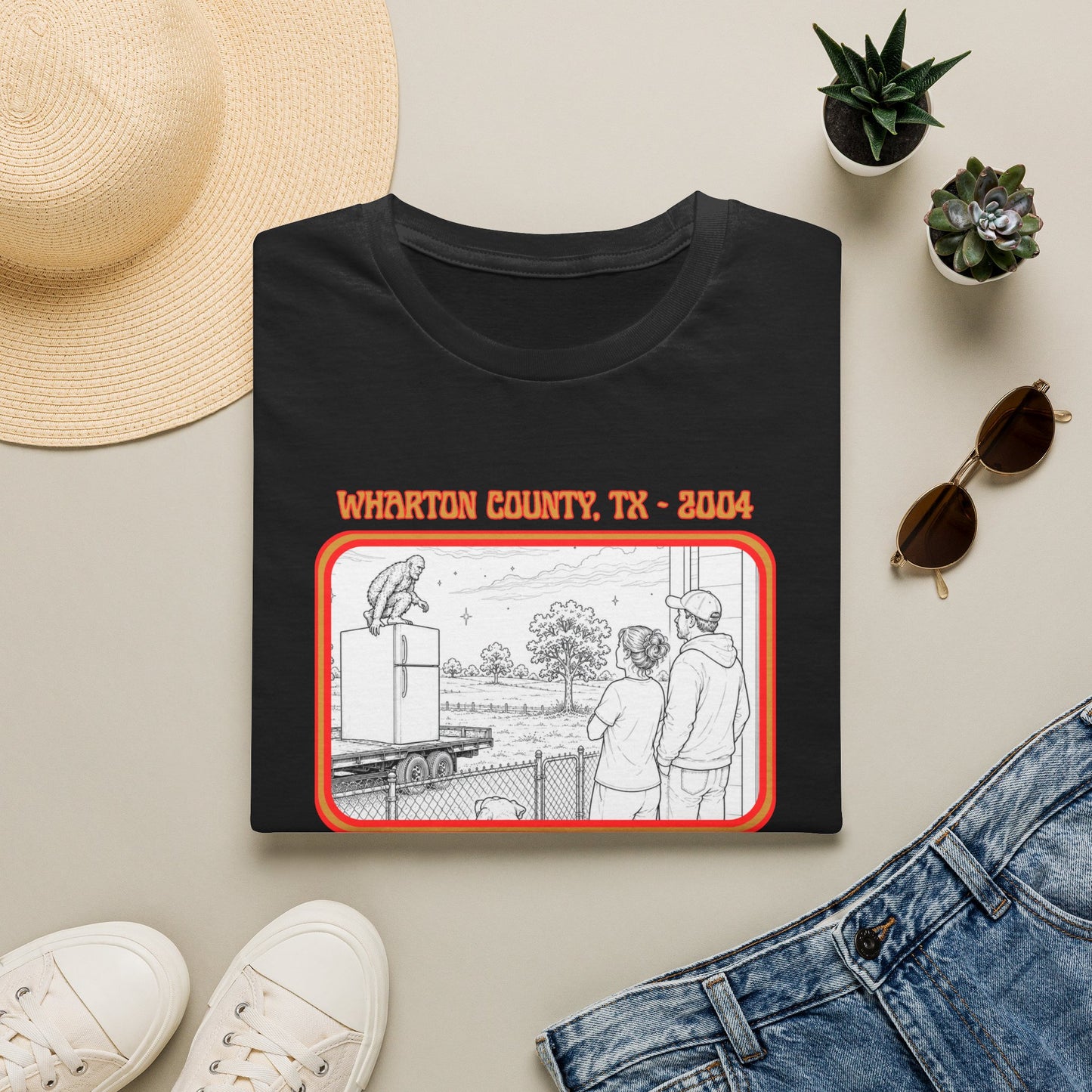 The Fridge Jumper Tee | Wharton County Bigfoot Sighting Shirt