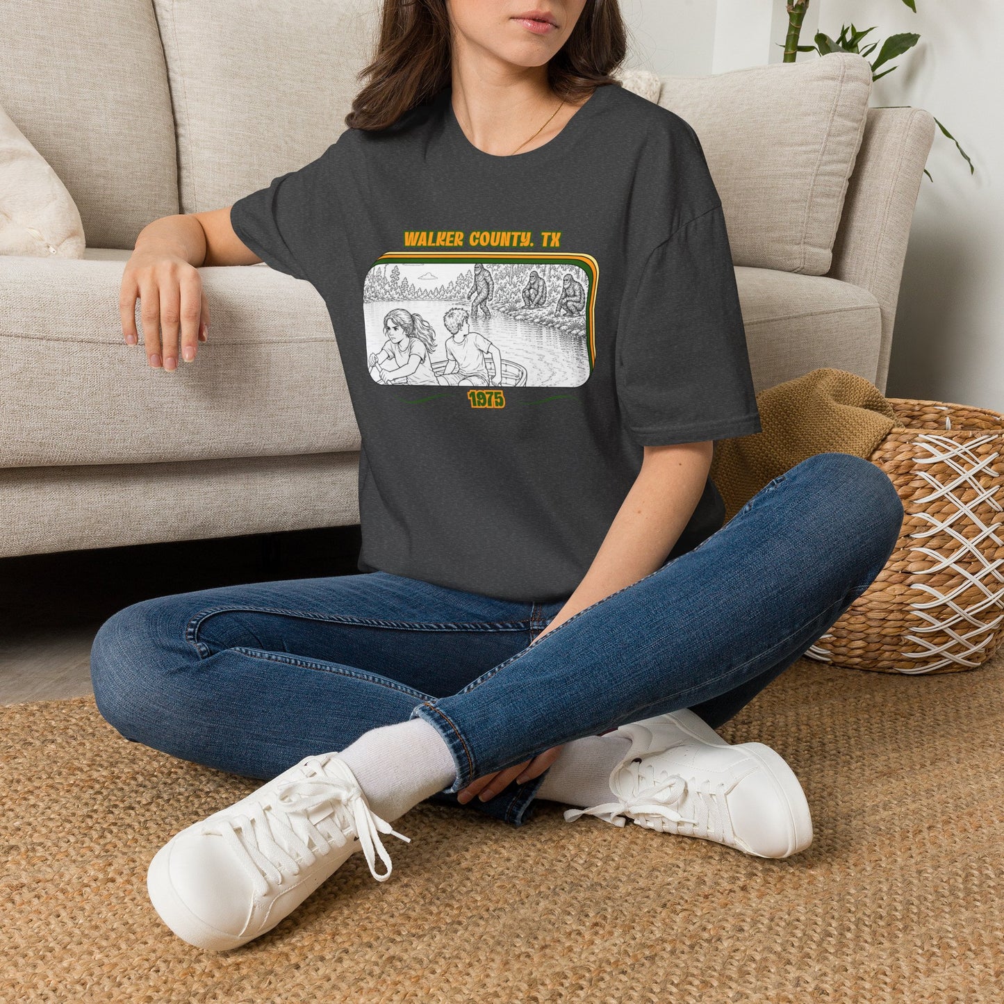 Eyes wide with fear Tee | Huntsville State Park Bigfoot Shirt
