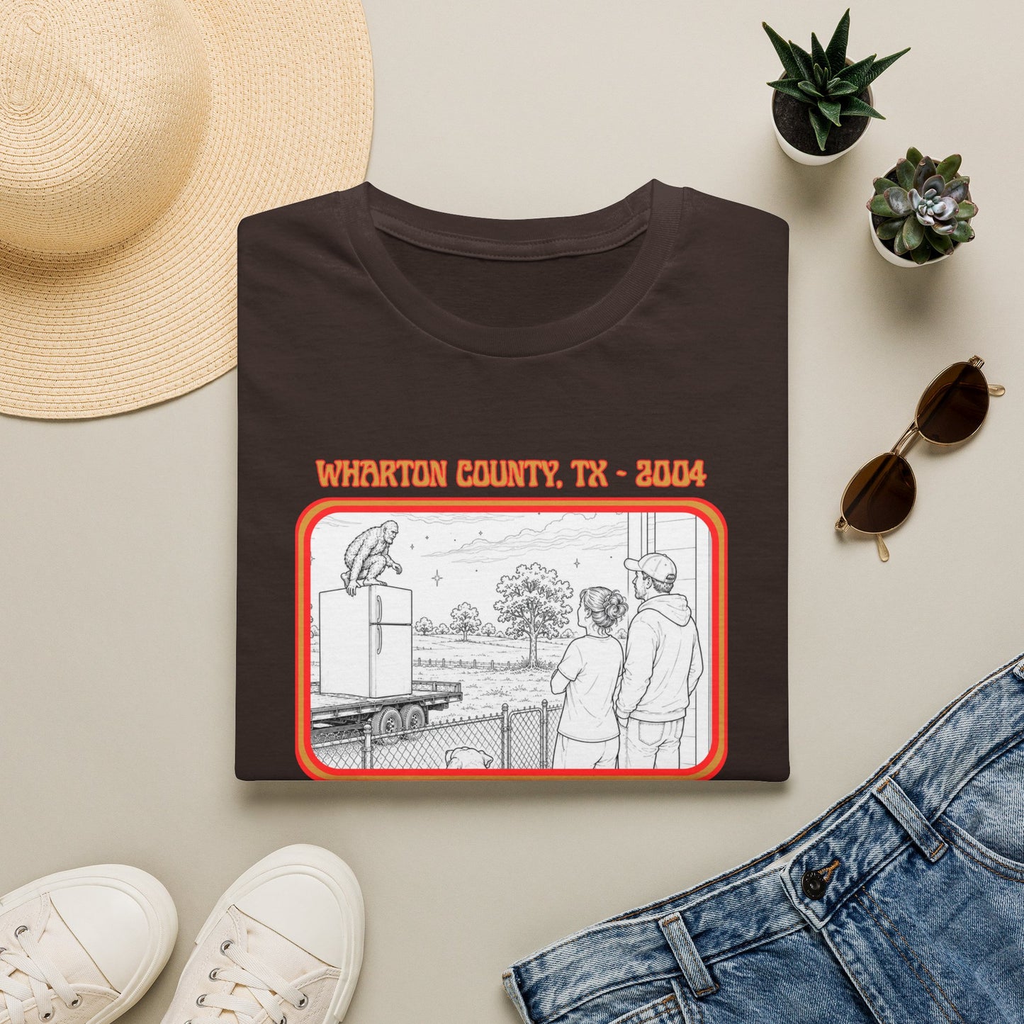 The Fridge Jumper Tee | Wharton County Bigfoot Sighting Shirt