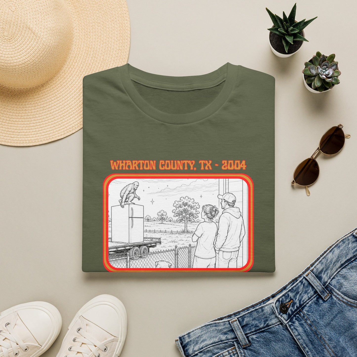 The Fridge Jumper Tee | Wharton County Bigfoot Sighting Shirt