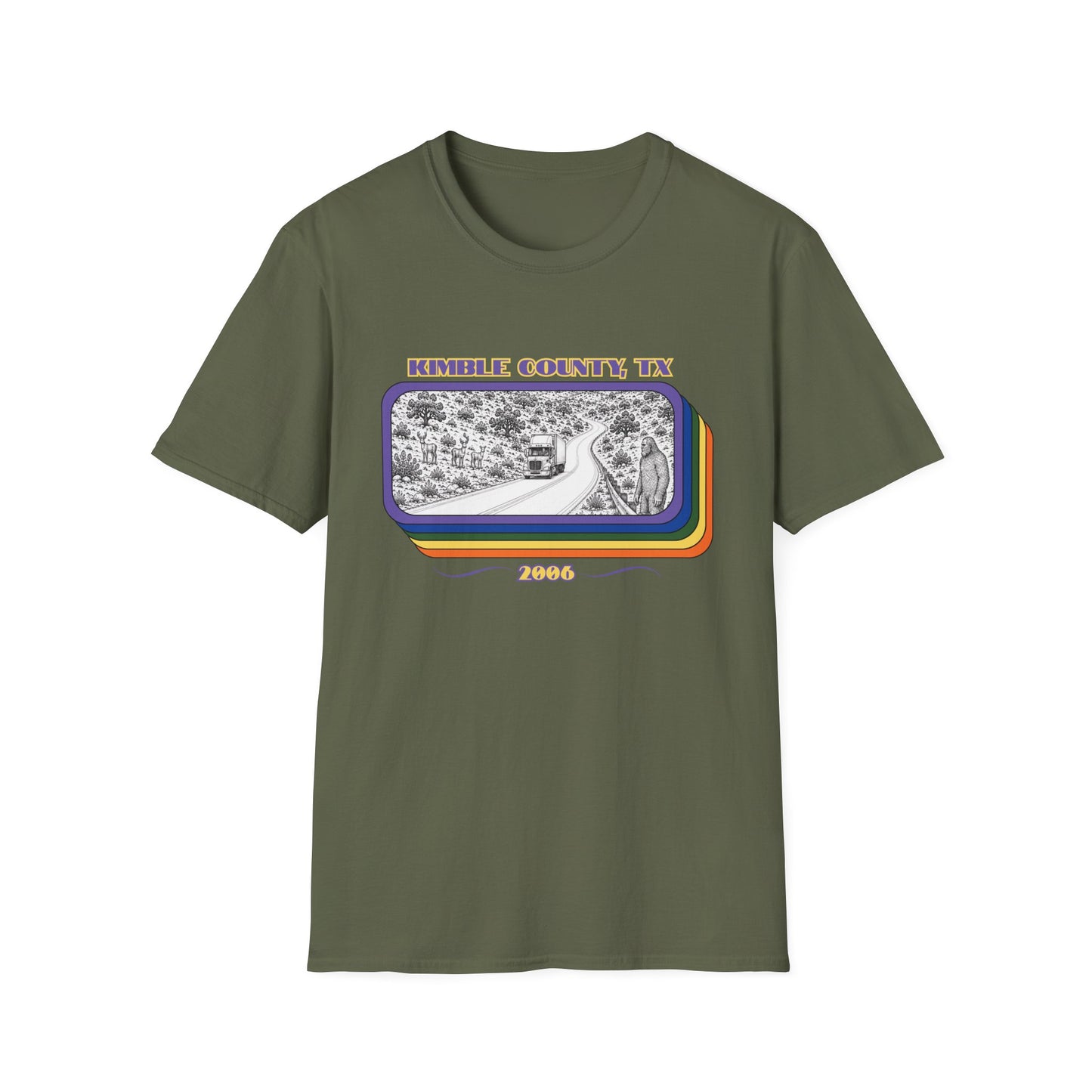 New Year's Bigfoot Sighting Tee - Kimble County, TX Shirt