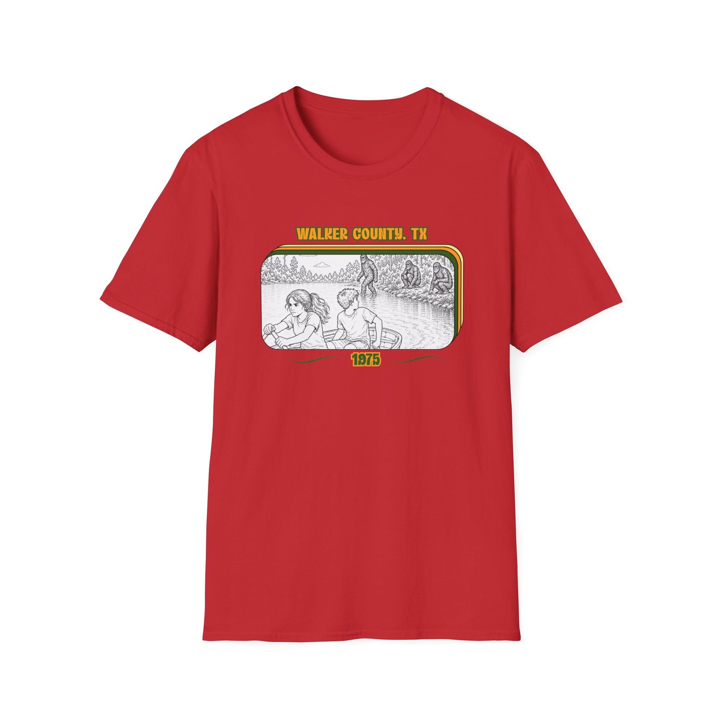 Eyes wide with fear Tee | Huntsville State Park Bigfoot Shirt
