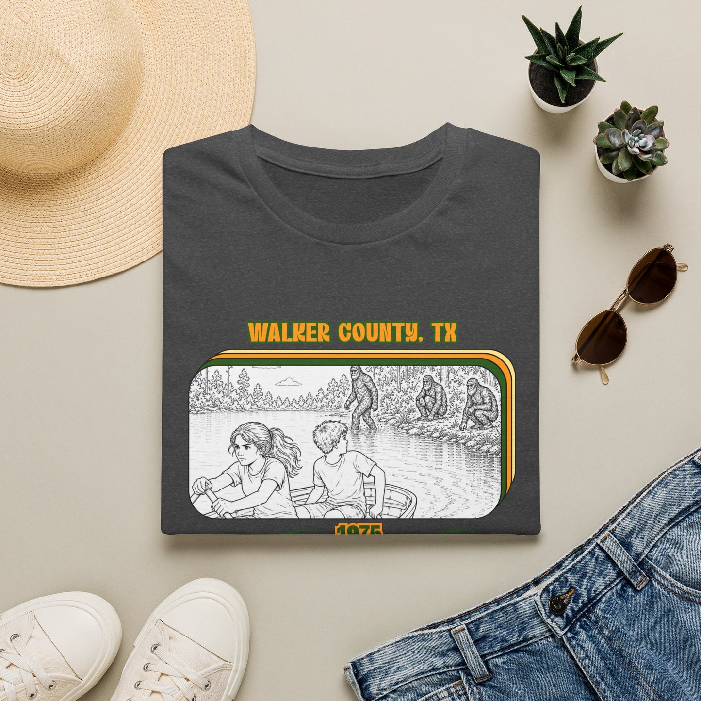 Eyes wide with fear Tee | Huntsville State Park Bigfoot Shirt
