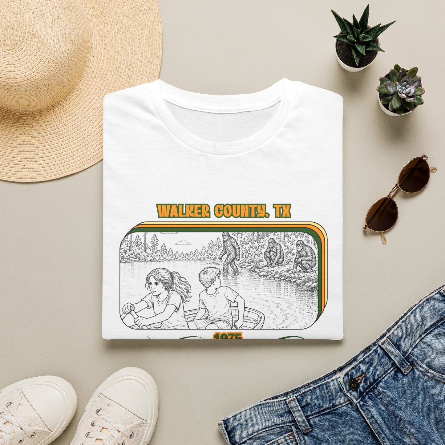 Eyes wide with fear Tee | Huntsville State Park Bigfoot Shirt