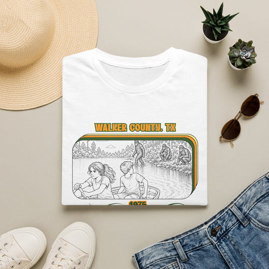 Eyes wide with fear Tee | Huntsville State Park Bigfoot Shirt