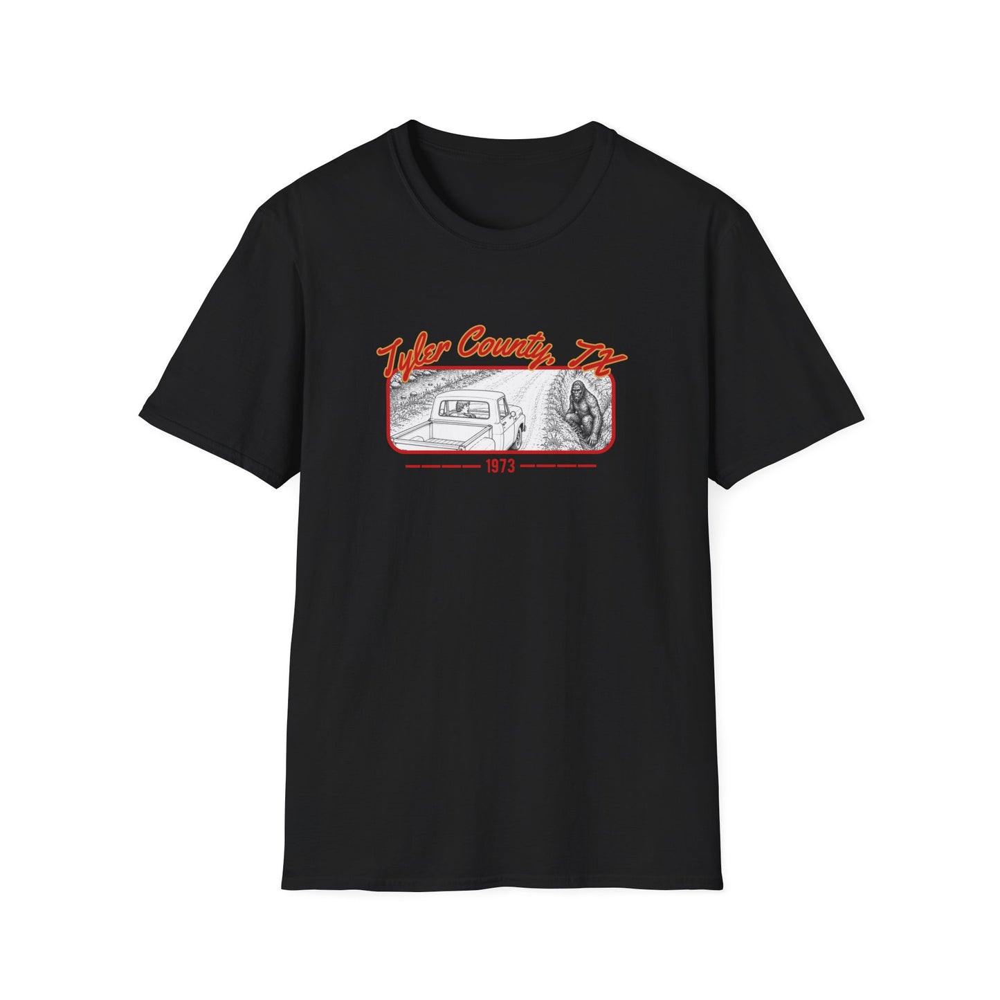 Tyler County, TX 1973 Retro Scenic T-Shirt