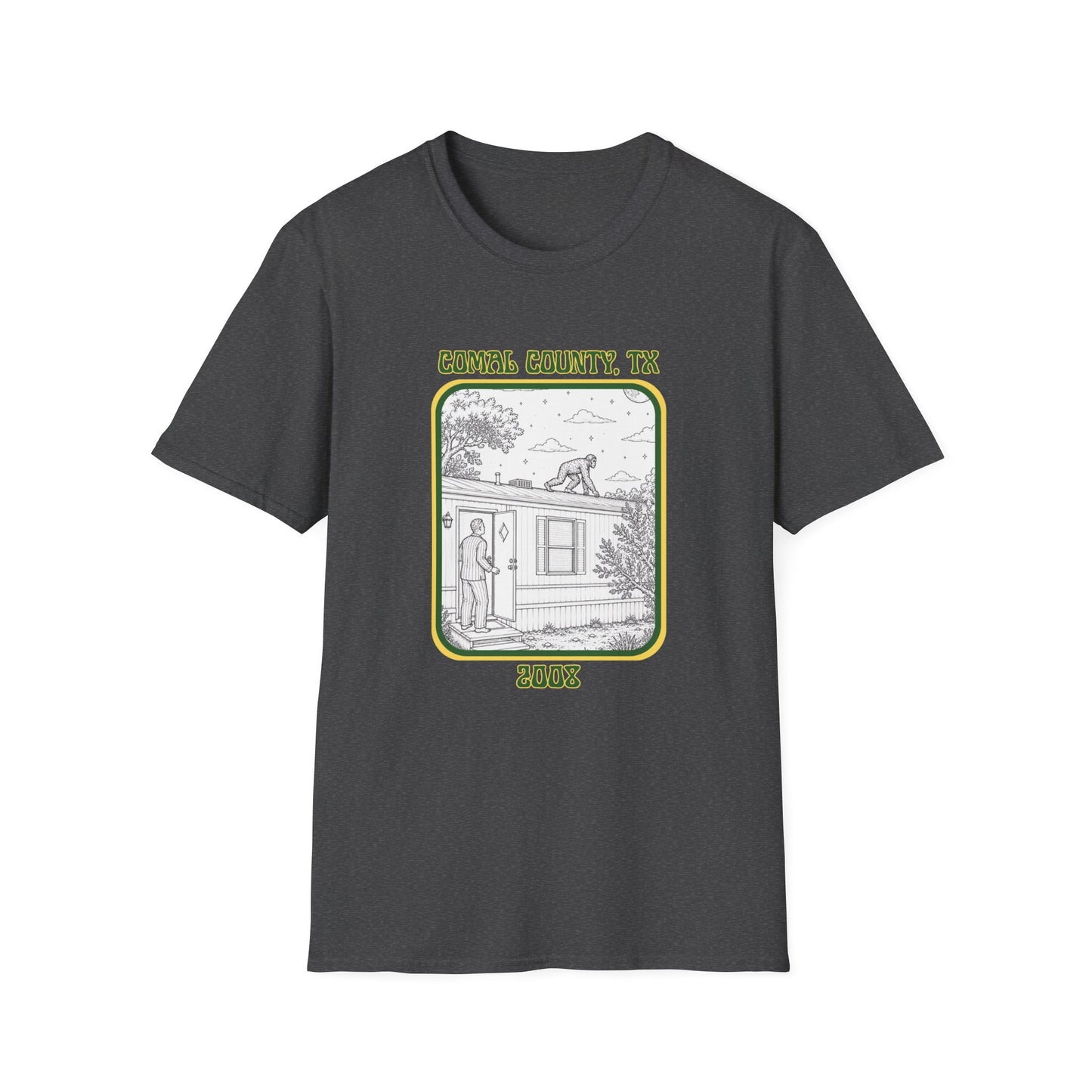 Footsteps on the Roof Tee | New Braunfels Bigfoot Sighting Shirt