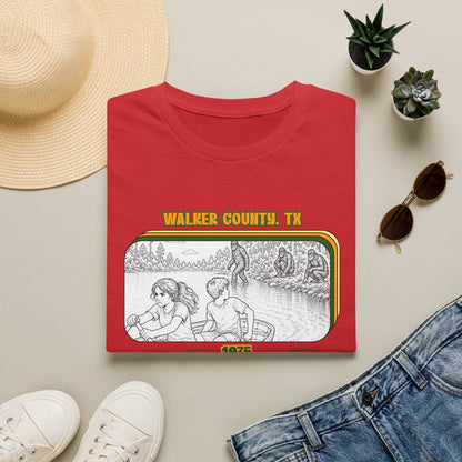 Eyes wide with fear Tee | Huntsville State Park Bigfoot Shirt