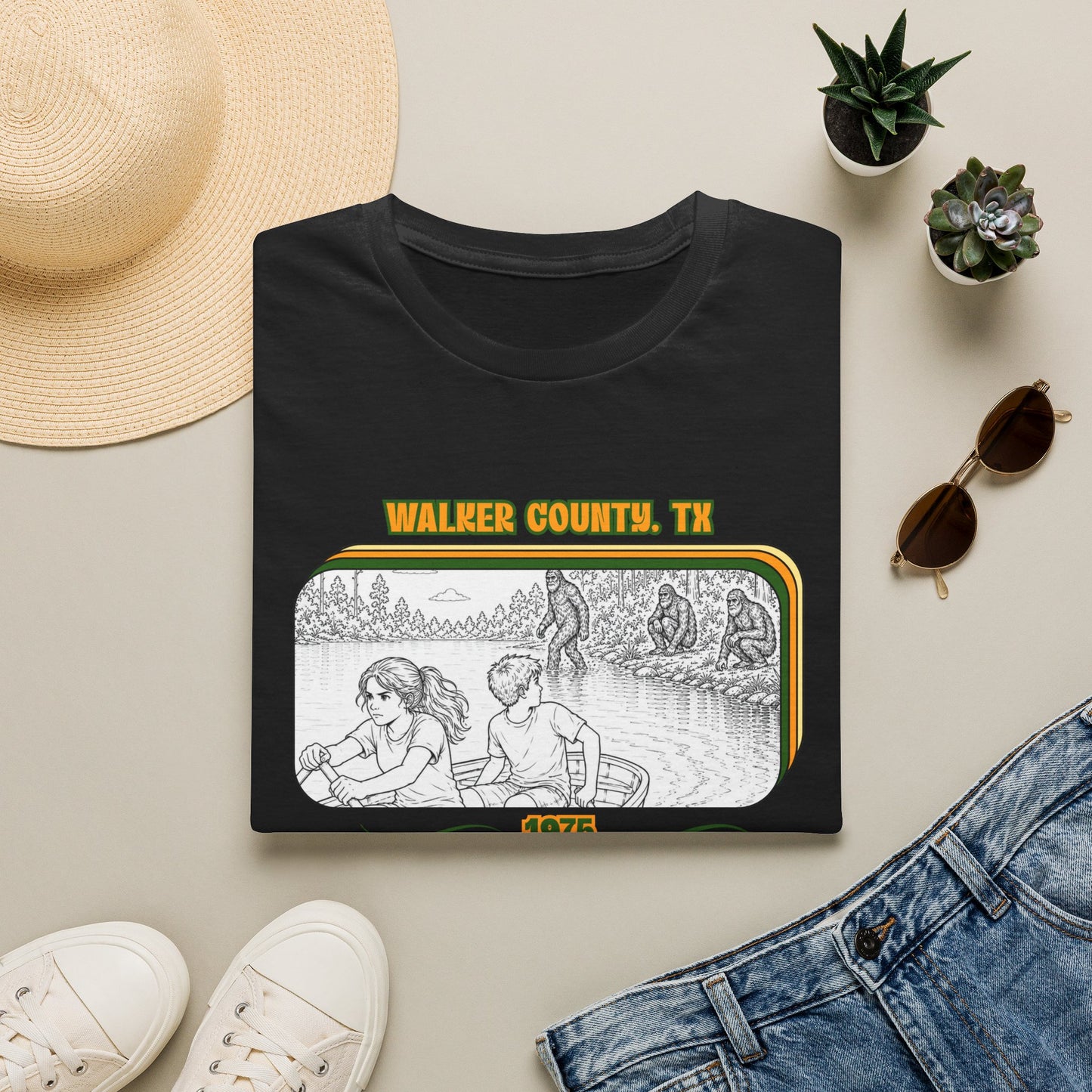 Eyes wide with fear Tee | Huntsville State Park Bigfoot Shirt