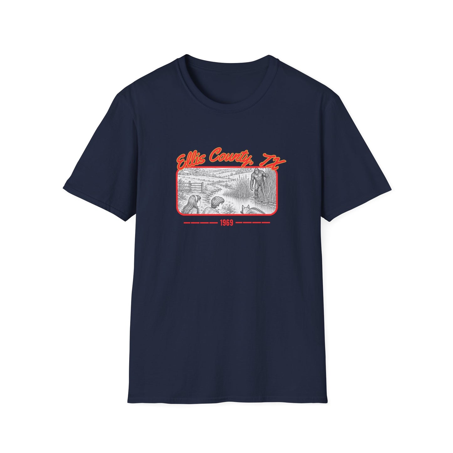 Ellis County, Texas Bigfoot T-Shirt | 1969 Sasquatch Sighting Tee