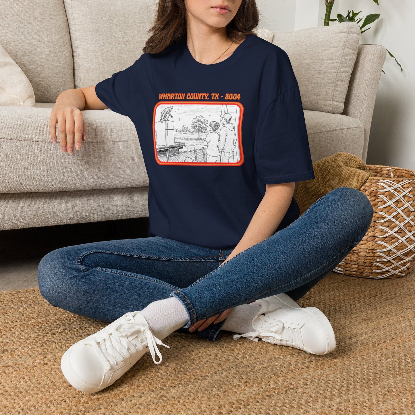 The Fridge Jumper Tee | Wharton County Bigfoot Sighting Shirt