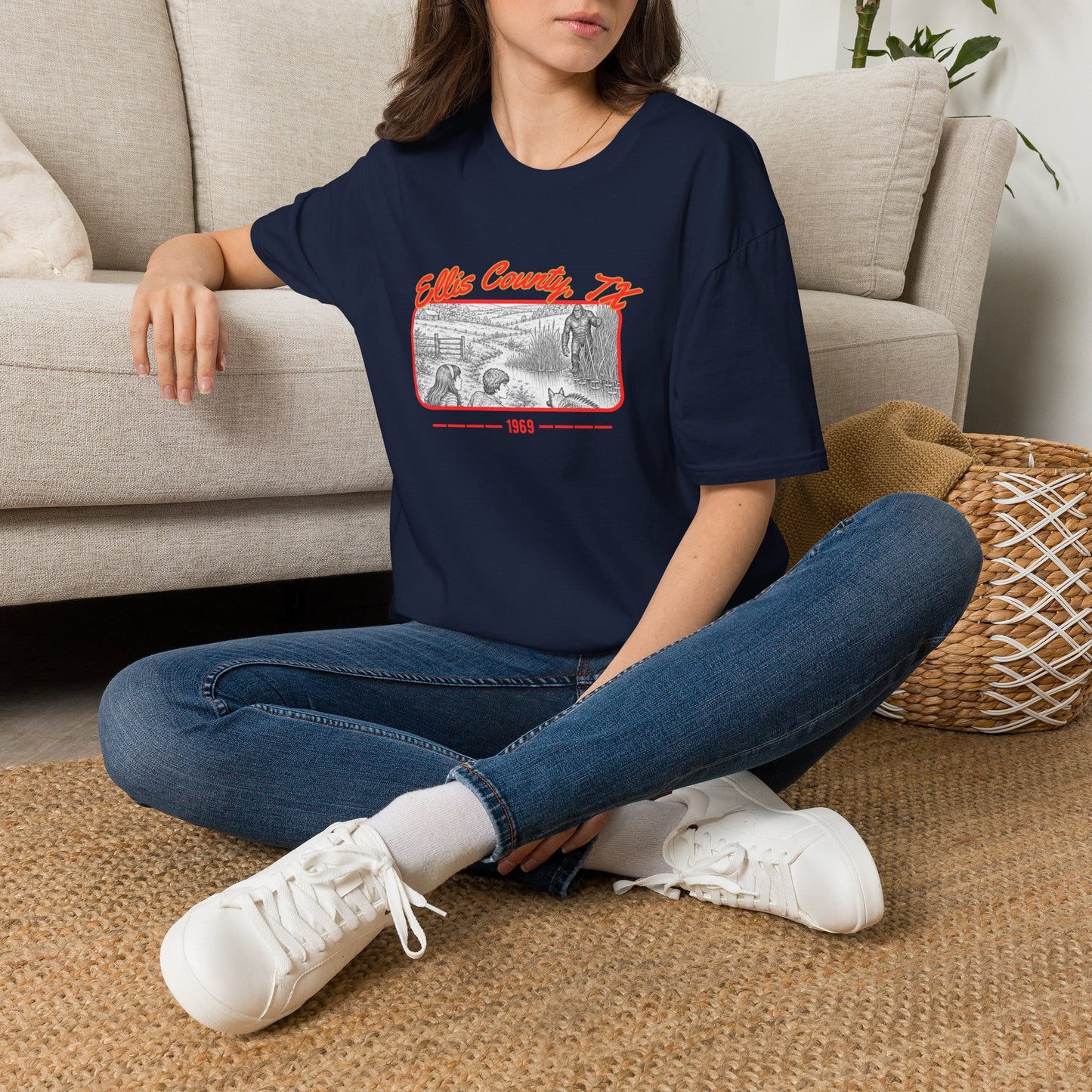Ellis County, Texas Bigfoot T-Shirt | 1969 Sasquatch Sighting Tee