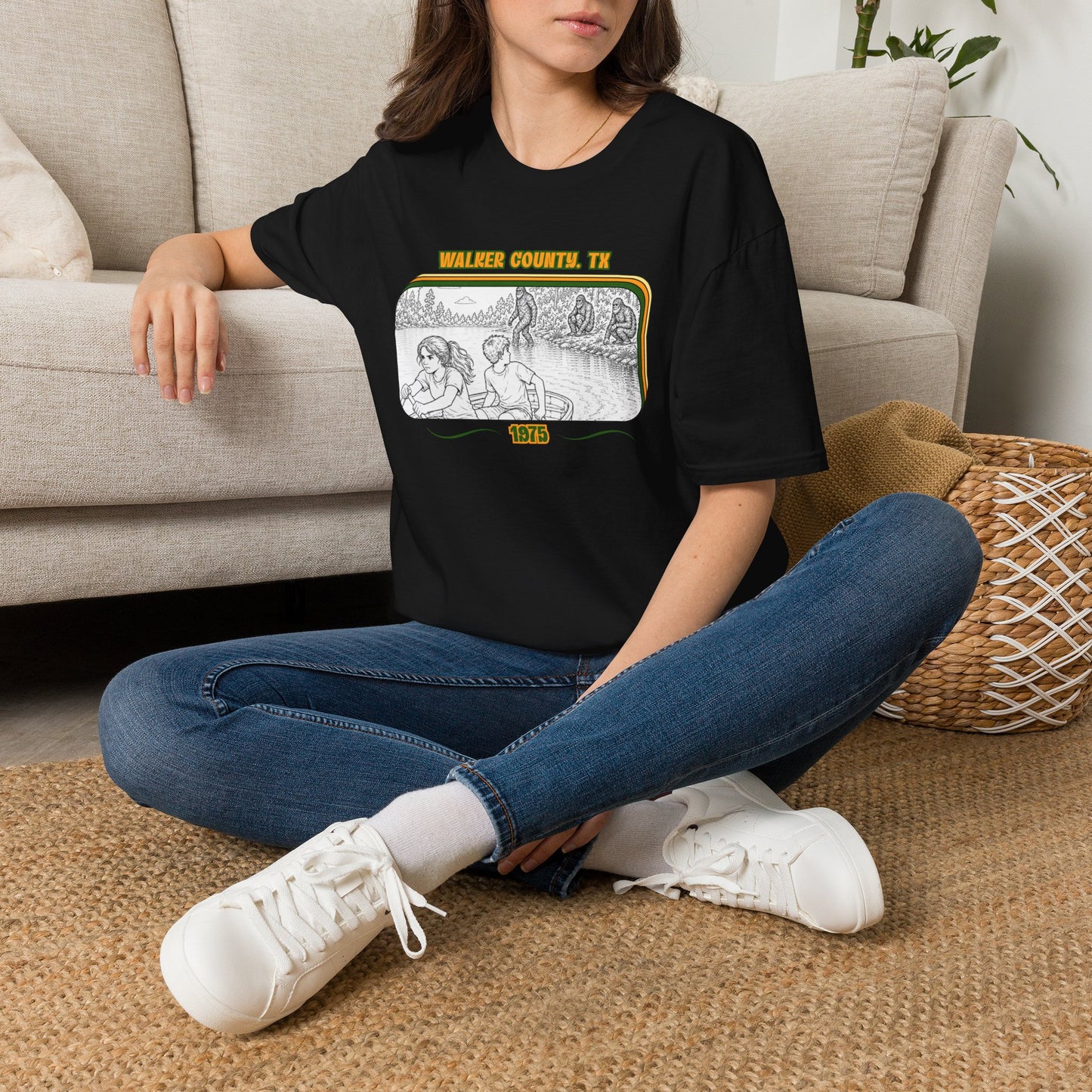 Eyes wide with fear Tee | Huntsville State Park Bigfoot Shirt