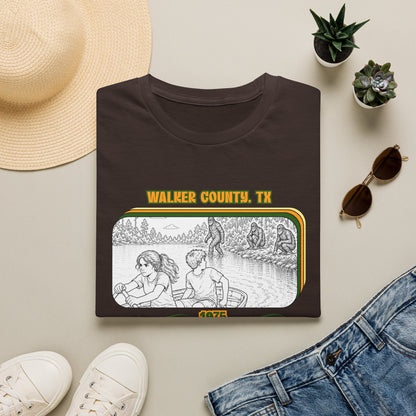 Eyes wide with fear Tee | Huntsville State Park Bigfoot Shirt