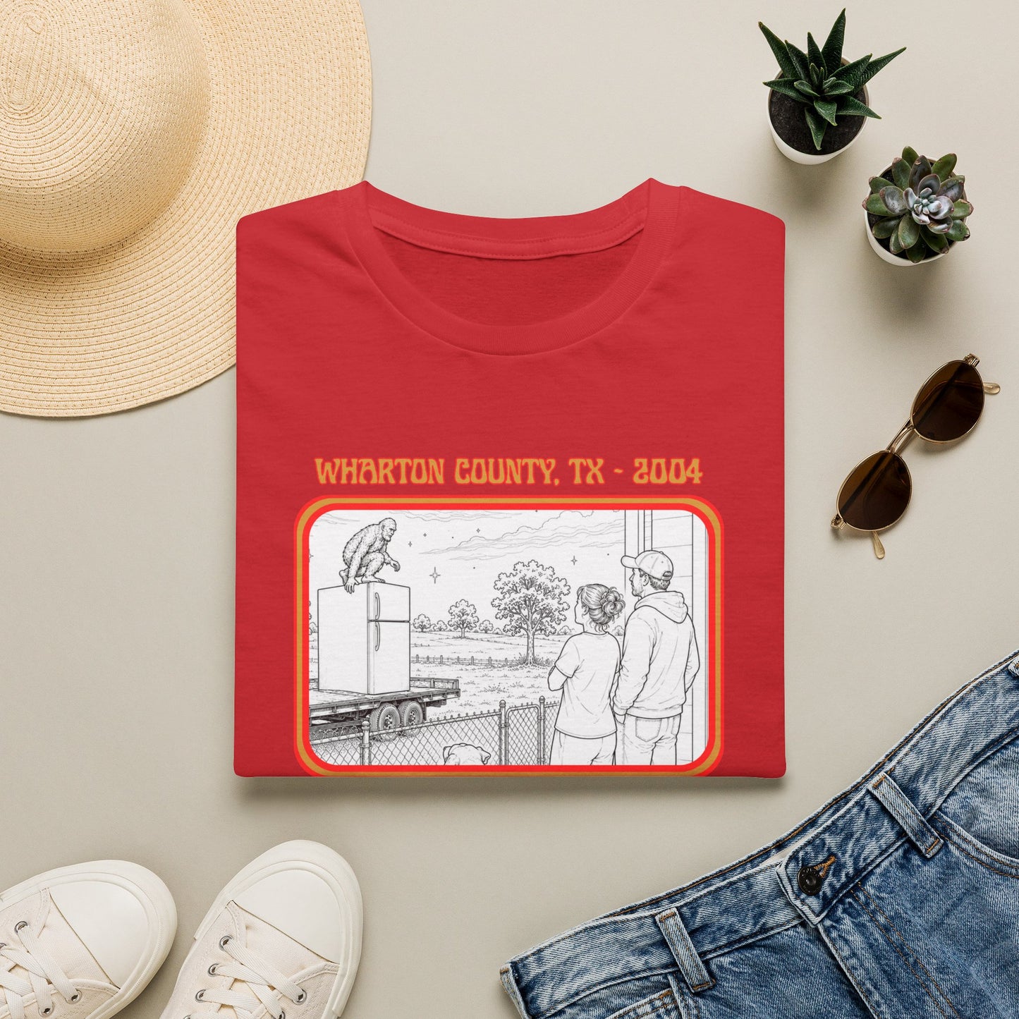 The Fridge Jumper Tee | Wharton County Bigfoot Sighting Shirt