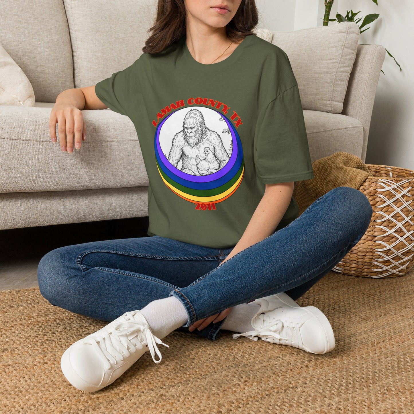 Fence Jumper Bigfoot T-Shirt - Famous Sasquatch Video Tee