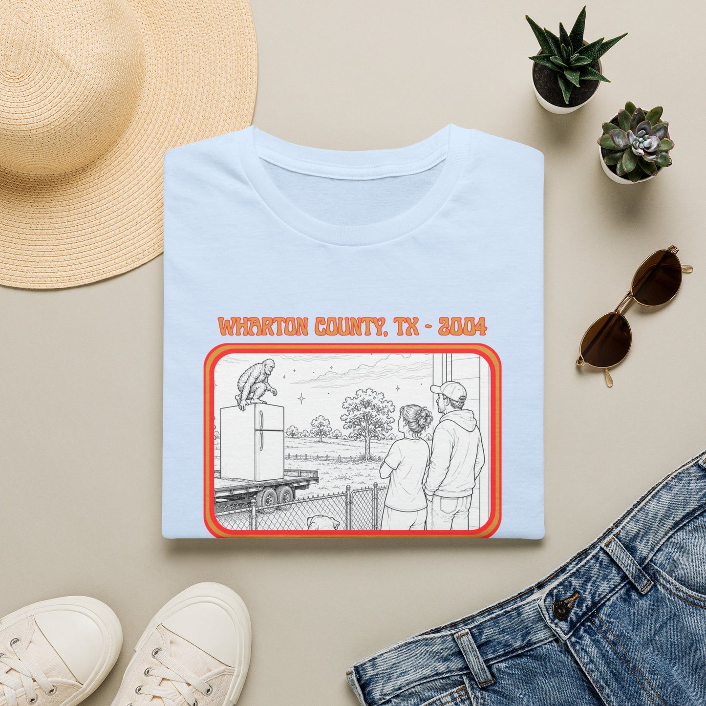 The Fridge Jumper Tee | Wharton County Bigfoot Sighting Shirt
