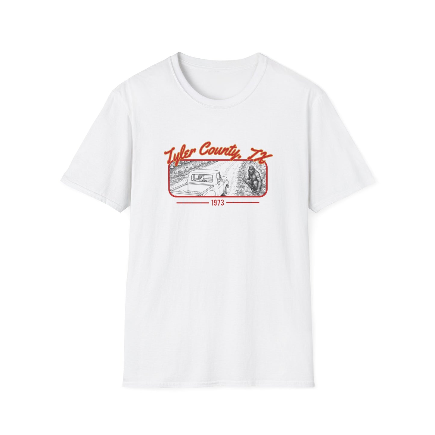 Tyler County, TX 1973 Retro Scenic T-Shirt