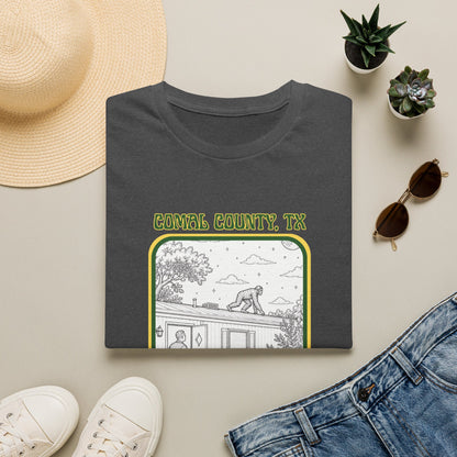 Footsteps on the Roof Tee | New Braunfels Bigfoot Sighting Shirt