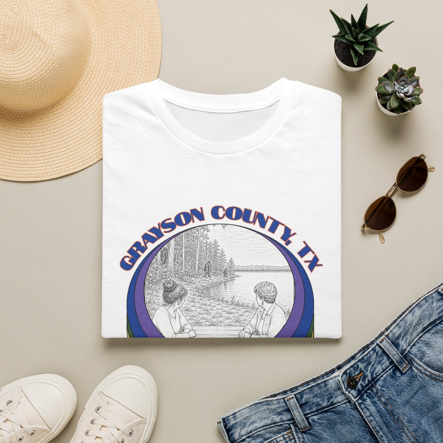 Three Creatures Tee - Grayson County, TX Bigfoot Sighting Shirt