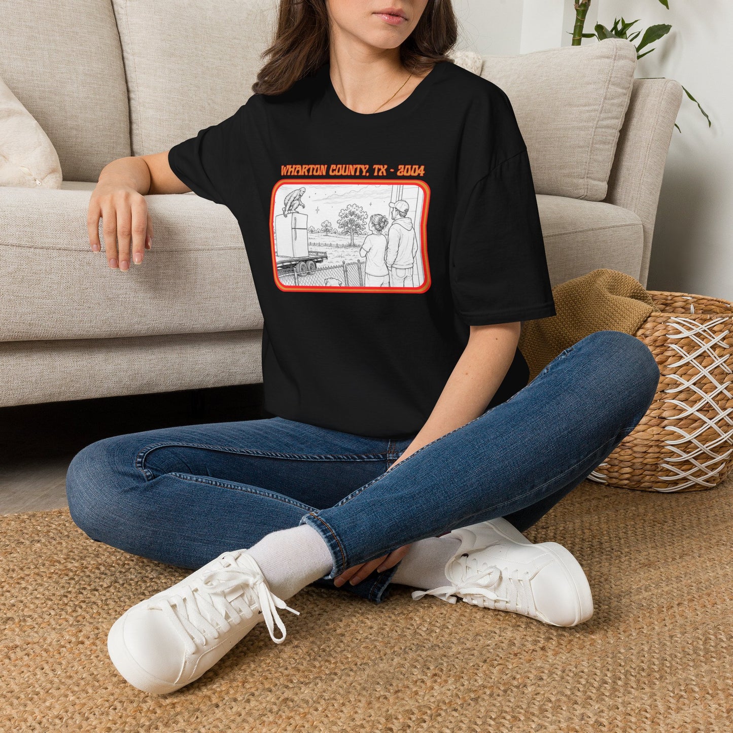 The Fridge Jumper Tee | Wharton County Bigfoot Sighting Shirt