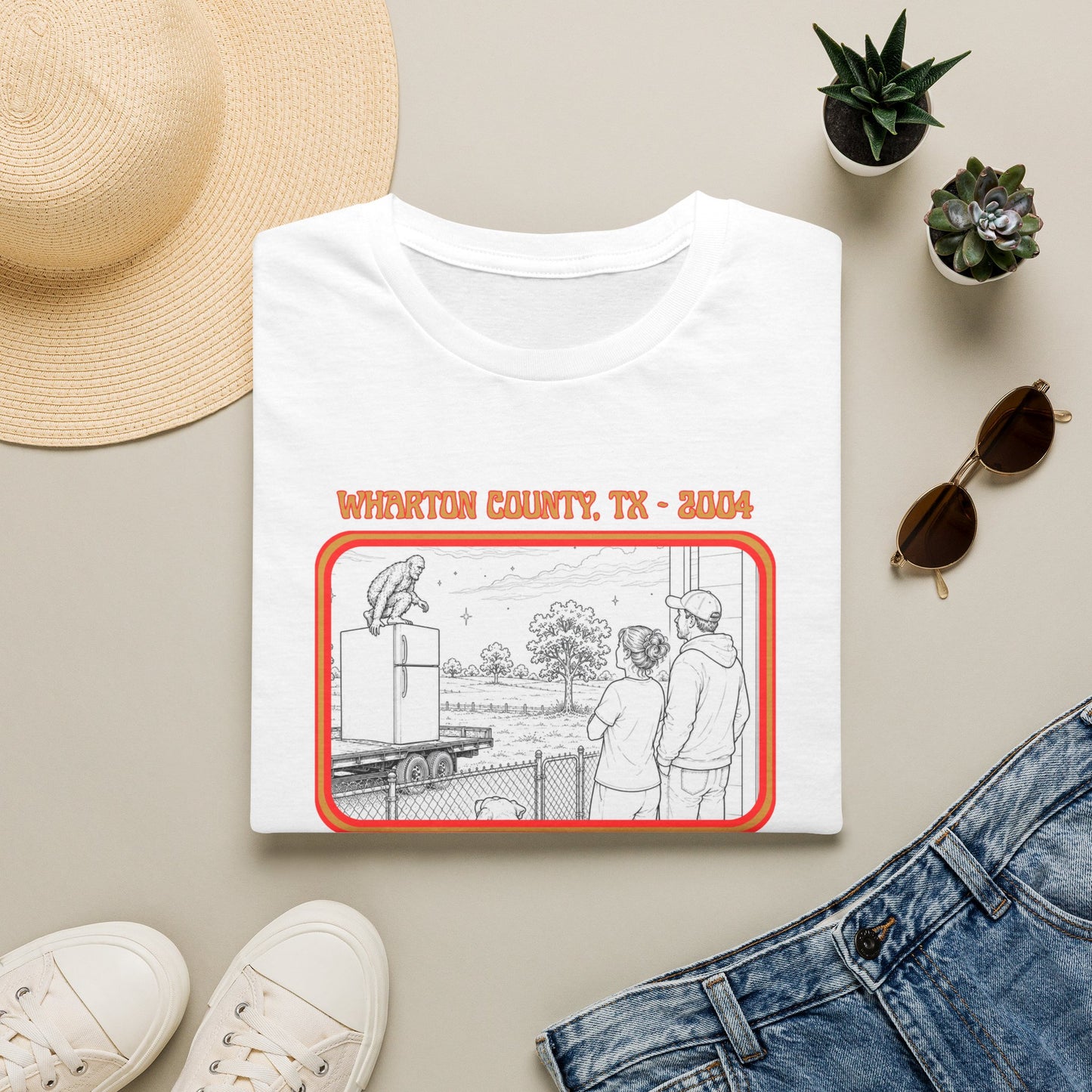 The Fridge Jumper Tee | Wharton County Bigfoot Sighting Shirt