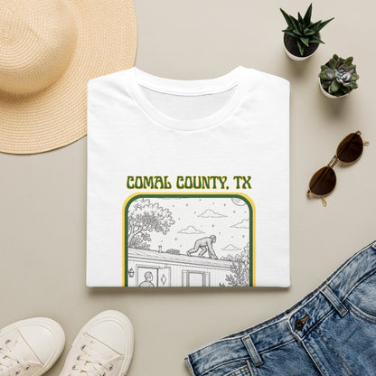 Footsteps on the Roof Tee | New Braunfels Bigfoot Sighting Shirt