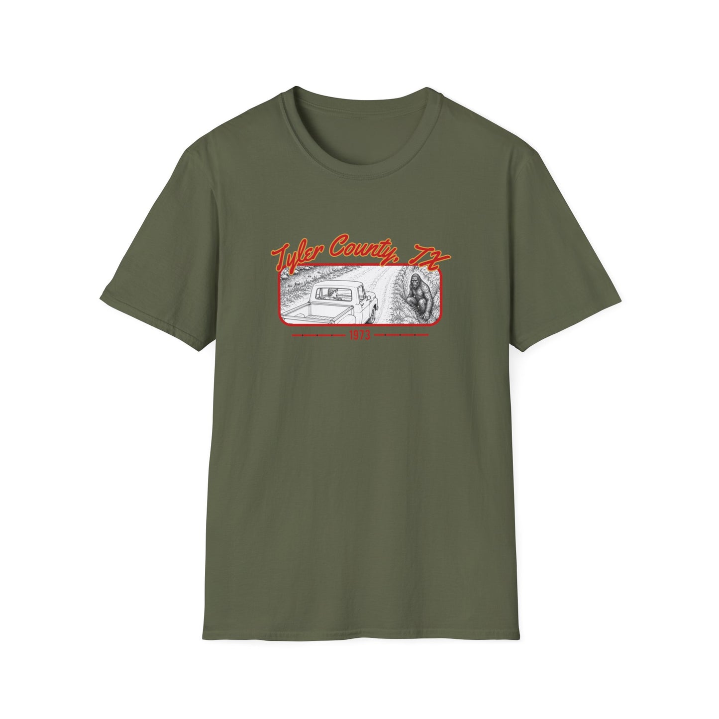 Tyler County, TX 1973 Retro Scenic T-Shirt