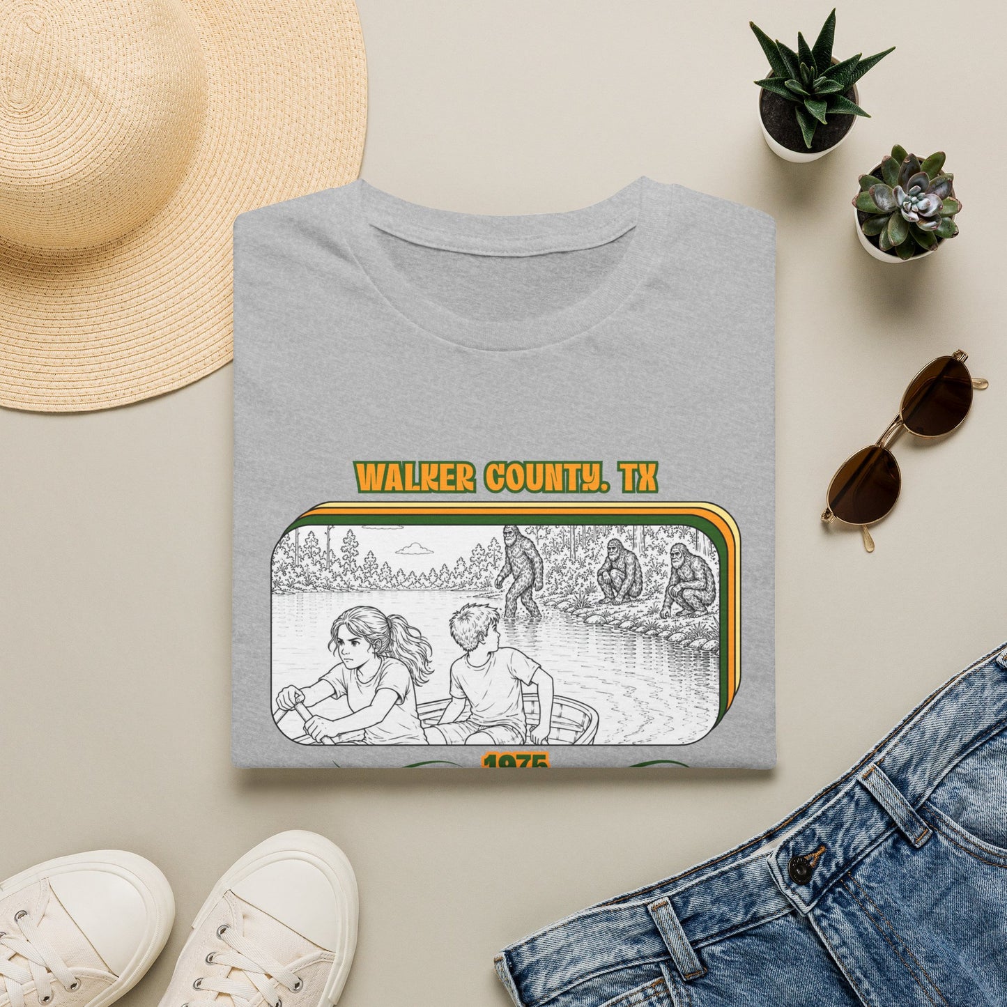 Eyes wide with fear Tee | Huntsville State Park Bigfoot Shirt