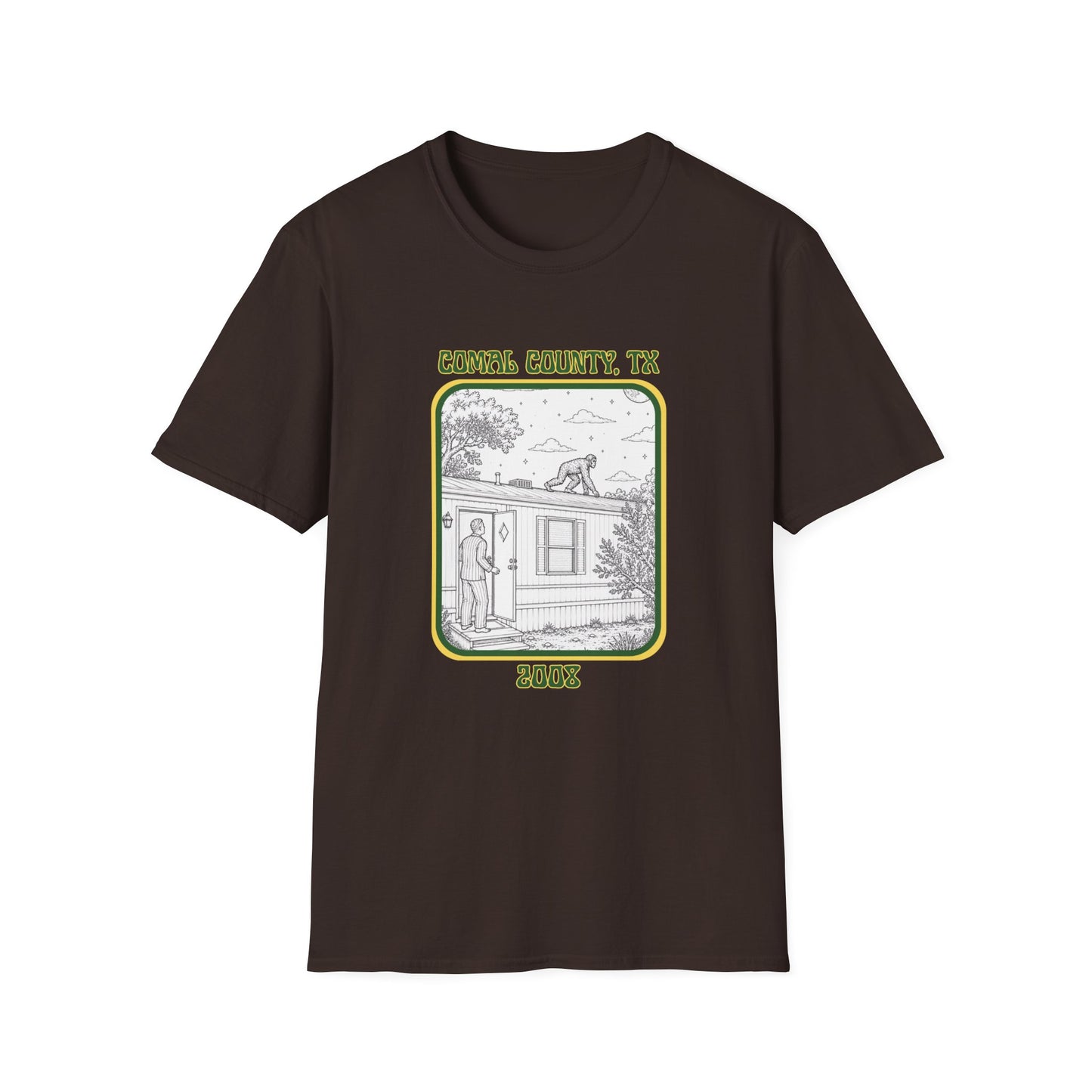 Footsteps on the Roof Tee | New Braunfels Bigfoot Sighting Shirt