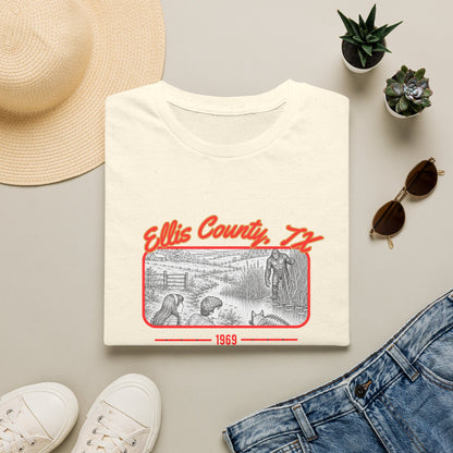 Ellis County, Texas Bigfoot T-Shirt | 1969 Sasquatch Sighting Tee