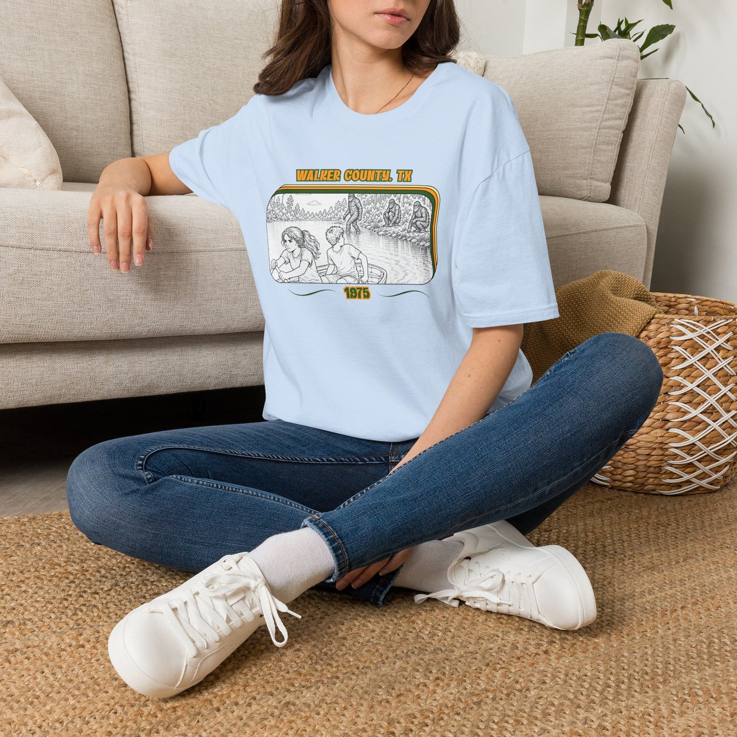 Eyes wide with fear Tee | Huntsville State Park Bigfoot Shirt