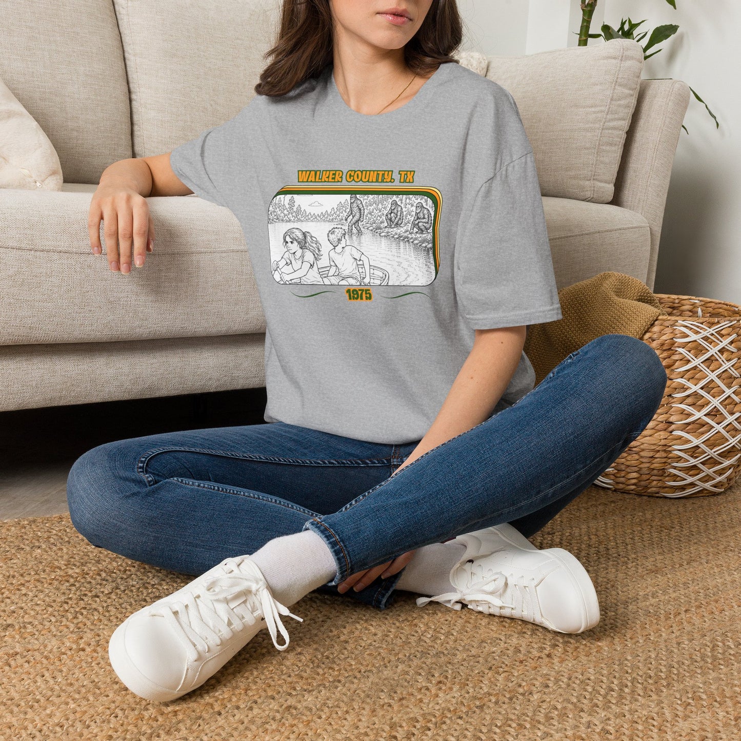 Eyes wide with fear Tee | Huntsville State Park Bigfoot Shirt